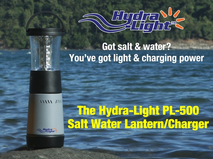 充電不要、塩水を使って発電するLEDライト | Hydra-Light(ハイドラライト) | Kickstarter fan!