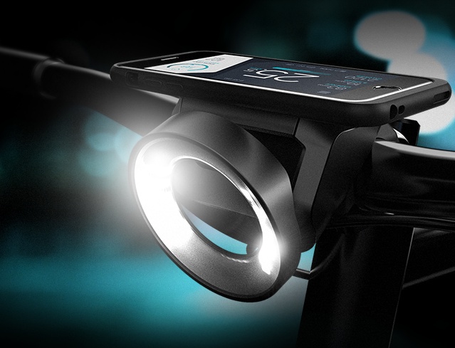 スマホを自転車のナビとして使う 自動でライト点灯も可能 Cobi コビ Kickstarter Fan