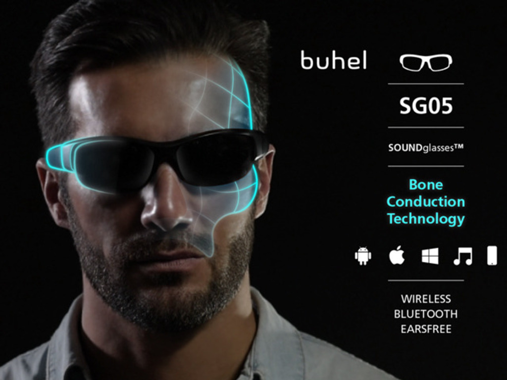 骨伝導で耳を塞がずに音楽が聞けるサングラス BUHEL Soundglasses SG05(ブーヘルサウンドグラス