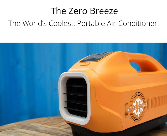 アウトドア用、手で持ち運びできるサイズのポータブルクーラー | Zero Breeze(ゼロブリーズ) | Kickstarter fan!
