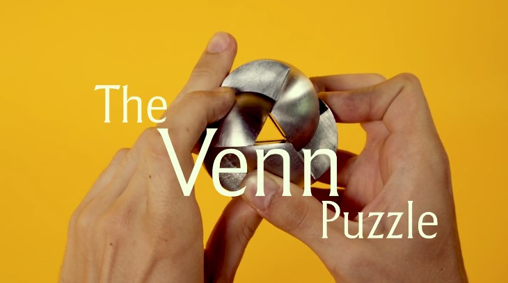 球体が3つに分割。たったこれだけなのになかなか解けない立体パズル | Venn Puzzle(ベン・パズル) | Kickstarter fan!